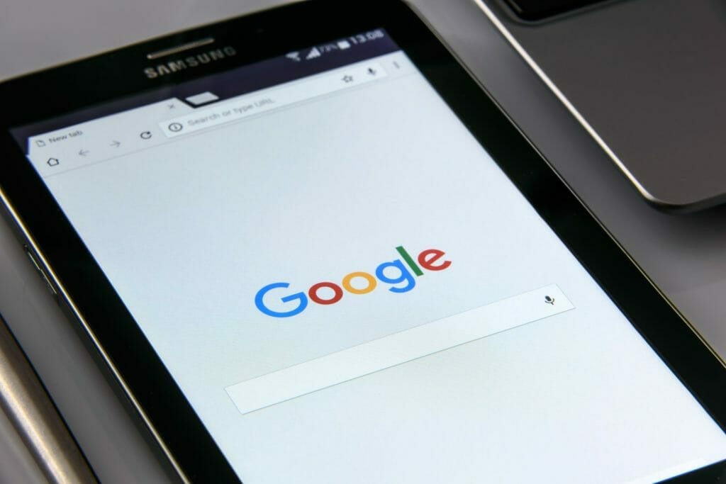 グーグルの検索画面
