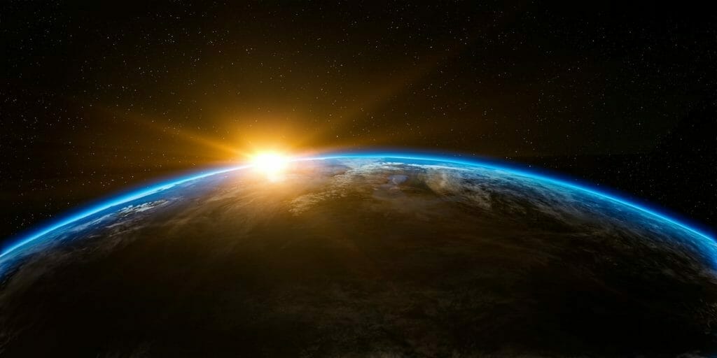 宇宙から見える太陽